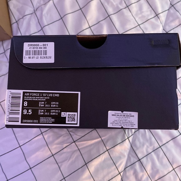 Nike Air Force 1 Low, world champ black purple size 8 men’s - Picture 4 of 5